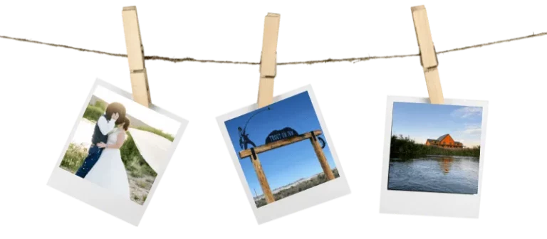 pictures on a clothes line